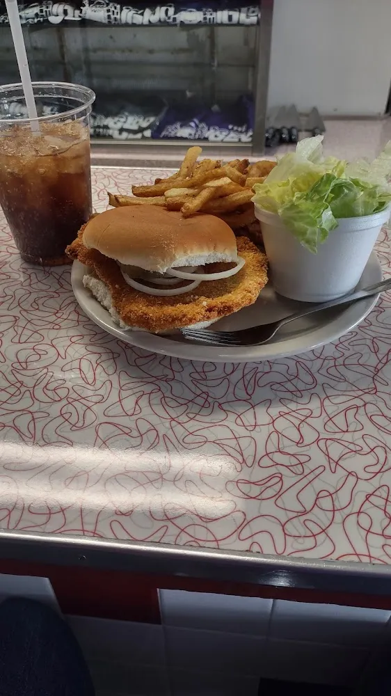 Breaded Pork Tenderloin Sandwich Dinner